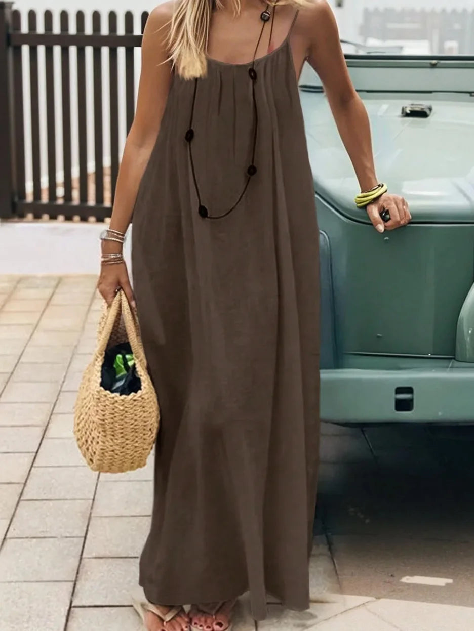 Strapless Loose Lounge Maxi Dress