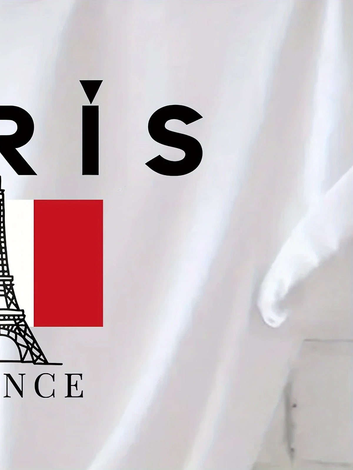 Women's Casual Crew Neck Short Sleeve Paris Letter Print T-Shirt - Soft Breathable Relaxed Fit Stylish Graphic Tee - Perfect