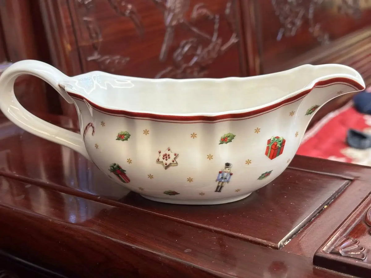 German V Bao Tableware Christmas Biscuits Plate Dish Rectangular Mug Plate Salad Dish Dessert Plate Fruit Holder