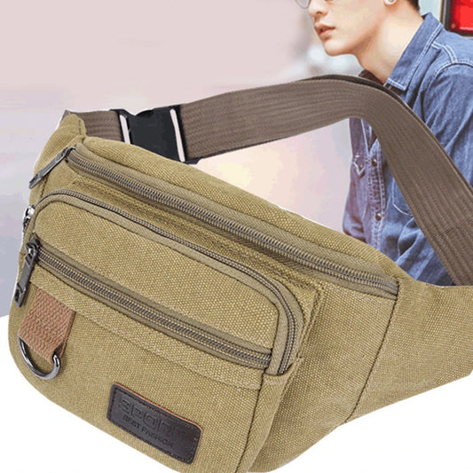 Chest Bag Canvas Waist Bag Women Men's Belt Bag Fashion Bum Bag Travel