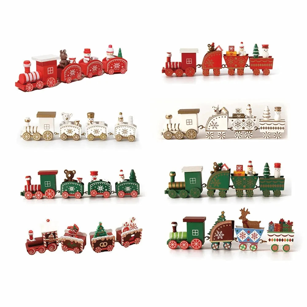 Christmas Wood Train,Merry Christmas Decorations For Home 2026,Christmas Ornament,New Year 2026 Gifts