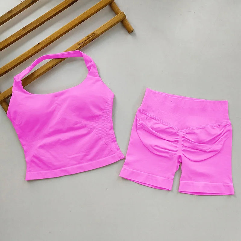 Open Back Longline Yoga Set, 2 Piece