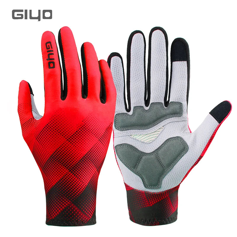 Bicycle Winter Thermal Full Finger Gloves MTB Road Bike Touch Screen Anti-skid Gloves Cycling Breathable Keep Warm Mittens