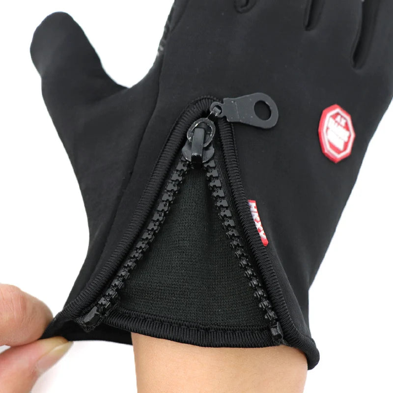 Winter Thermal Bike Gloves for Men Women, Windproof Non-Slip Touchscreen, Warm Outdoor Cycling Driving Motorcycle Gloves
