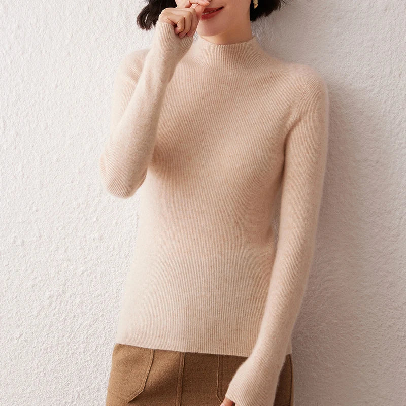 Pure Cashmere Turtleneck Sweater