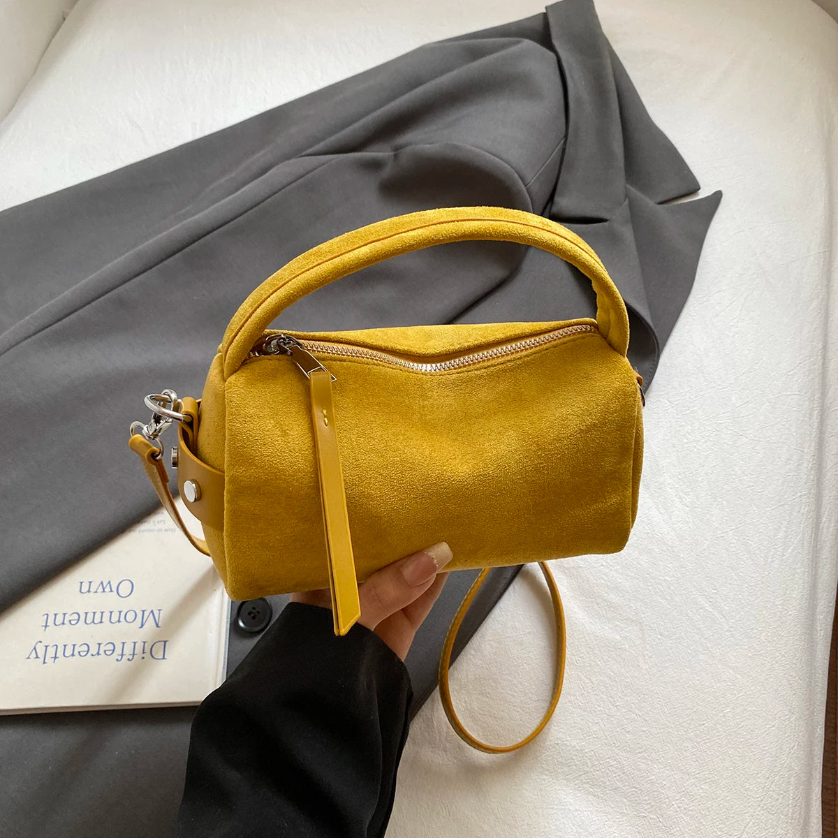 Luxury Designer Purses Fashionable Retro Mini PU Leather Shoulder Bags for Women Bucket Crossbody Bag 2026