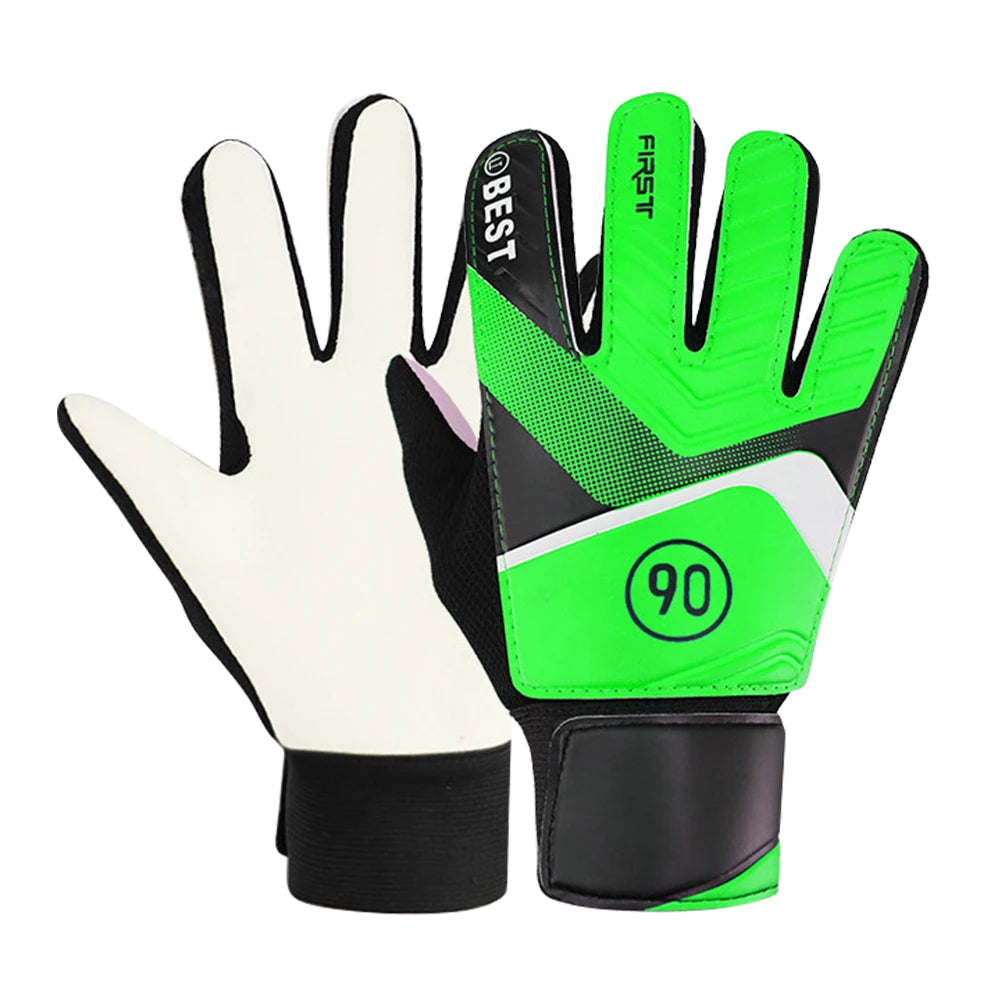 Children's Goalkeeper Gloves Anti-Collision Latex PU Goalkeeper Hand Protection Football Gloves Soccer Accessories for Kids