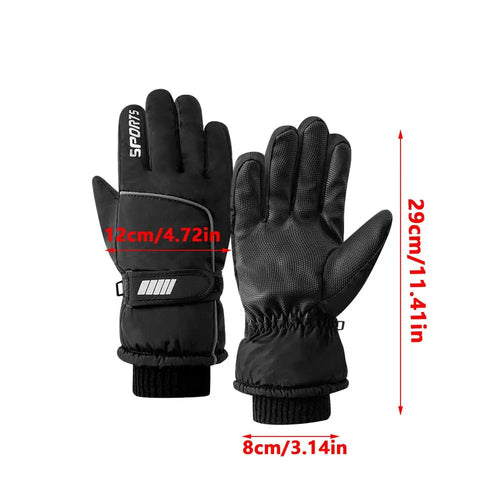 Men Winter Waterproof Cycling Gloves Outdoor Sports Running Motorcycle