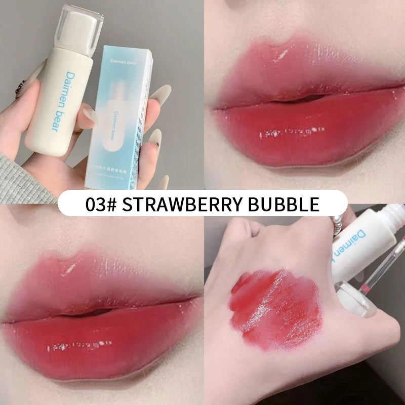 DaiMenBear Blue Oxygen Mirror Lip Gloss pseudo-natural Whitening for autumn and winter girls