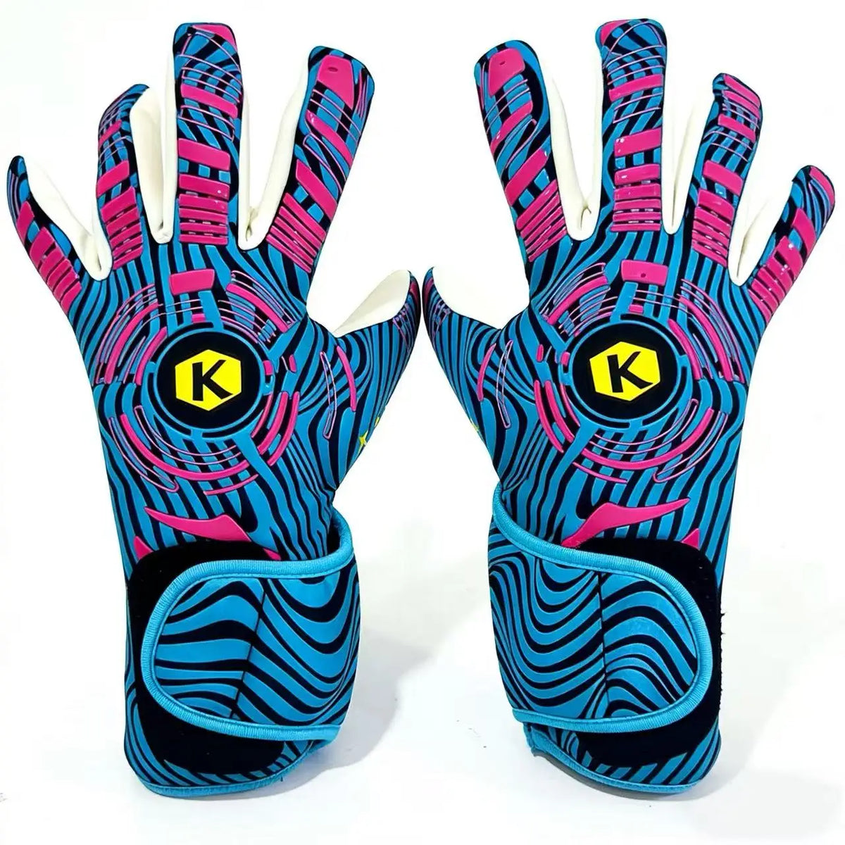 A pair of professional goalkeeper gloves for wear-resistant training.
