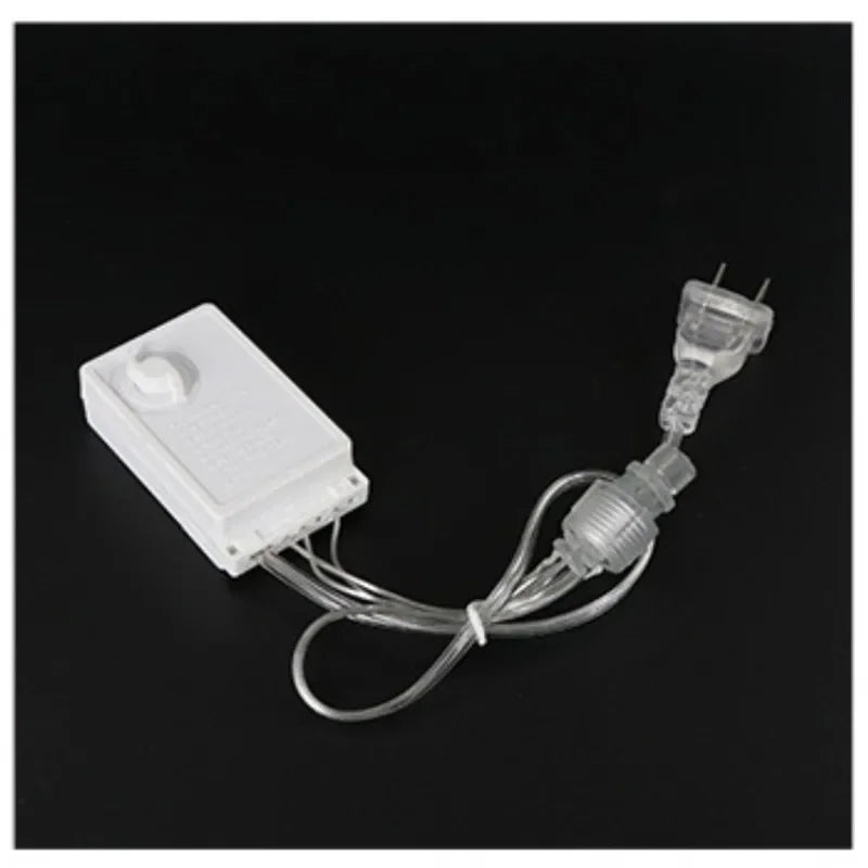 EU Plug Icicle Curtain Lights with Steady on Controller Waterproof Extended Line 3M/5M for Christmas Decorations