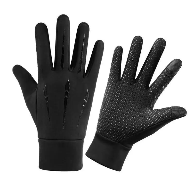 Warm Gloves For Men Motorcycle Winter Windproof Gloves Water-Repellent Cycling Takeaway Touch Screen Fishing Non-slip Gloves