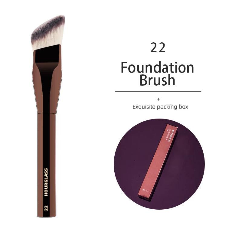 HOURGLASS Angled Liquid Foundation Brushes Foundation Cream Brush Blush Brush Base Make Up Tool-022