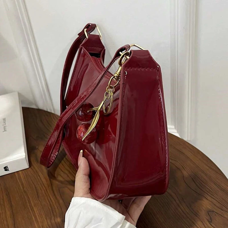 Vintage Retro Shoulder Bag for Women PU Leather Underarm Crossbody