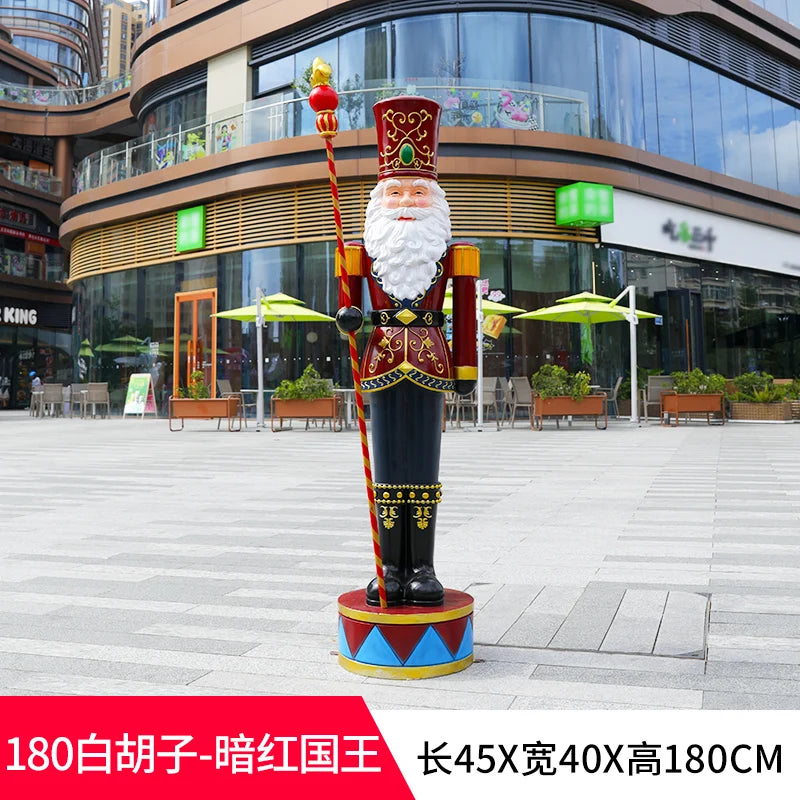 Christmas tree snow clock in winter