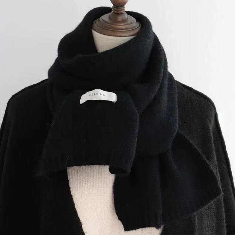 Winter Thermal Knitted Scarf Unisex Solid Color Neck Shawl Wrap Warm Windproof Solid Color Women Men Fashion Motorcycle Scarfs