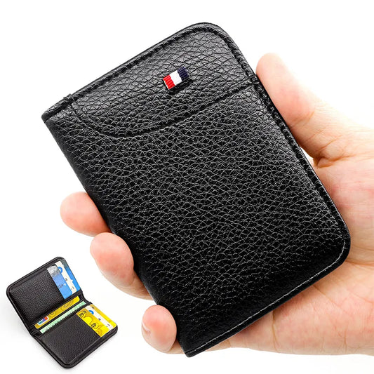 Portable Super Slim Soft Wallet PU Leather Mini Credit Card Wallet