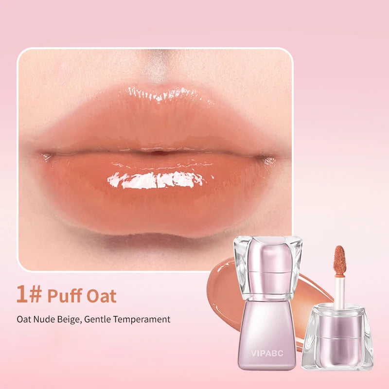 Water Light Crystal Gloss Lip Tint — Autumn/Winter Hydrating Formula, Mirror-Gloss Finish, Youthful Plumping Effect