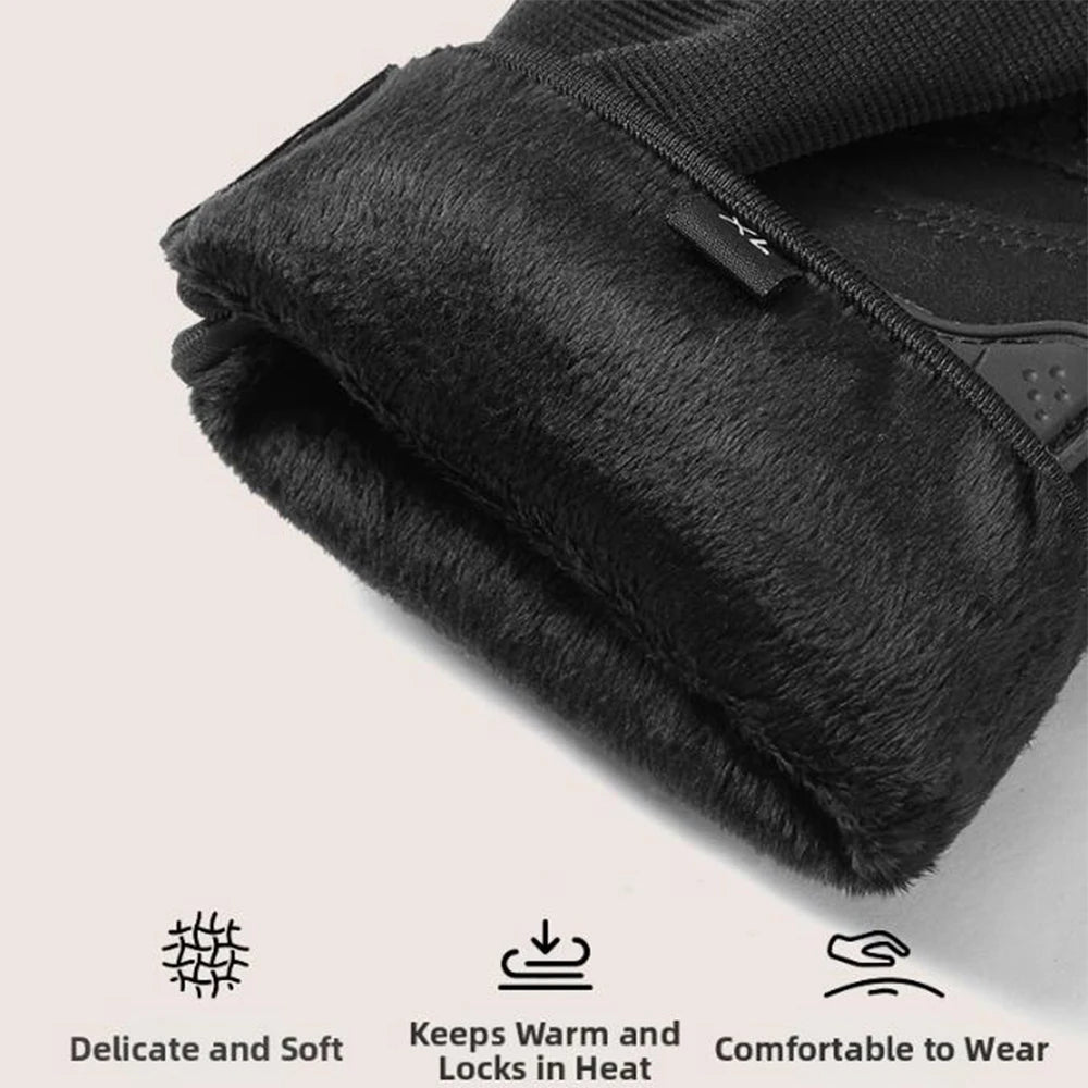 New Men's Motorcycle Gloves Winter Riding Gloves Off-Road Riding Full Finger Warm Windproof Abrasion-Resistant Outdoor Gloves