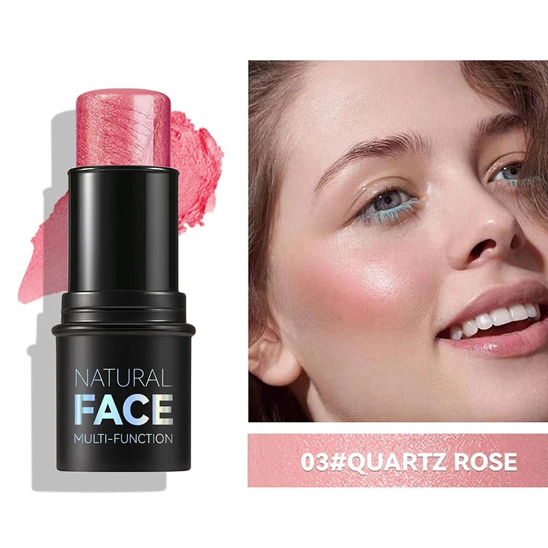Face Pearl Stone Highlighter Stick Contour Shading Lasting Cheek Stereoscopic Brightening Skin Blush Illuminator Makeup Cosmetic