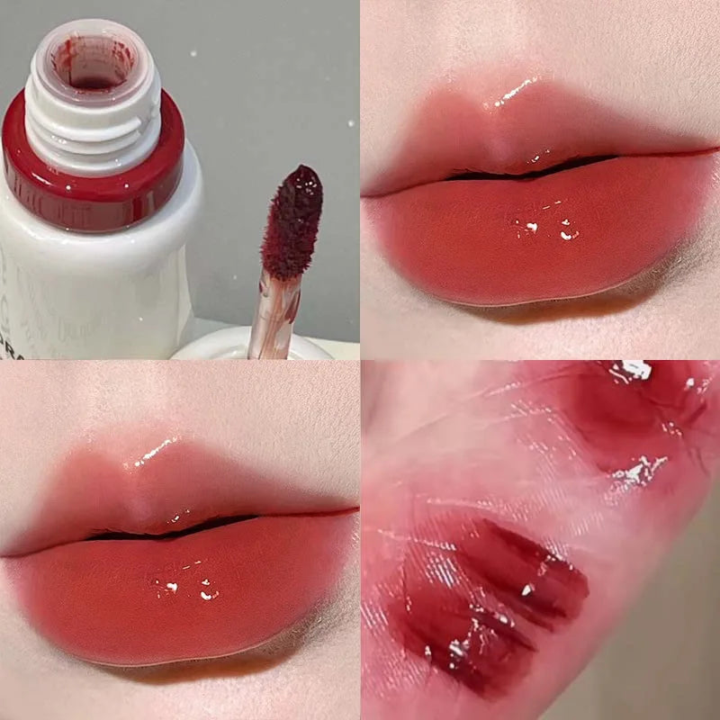 Herorange Glossy Lip Gloss Hydrating Watery Plump Lips Long Lasting for Autumn Winter