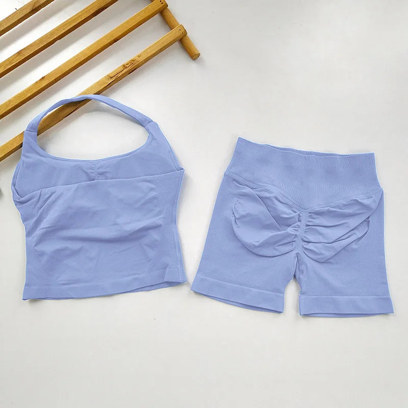 Open Back Longline Yoga Set, 2 Piece