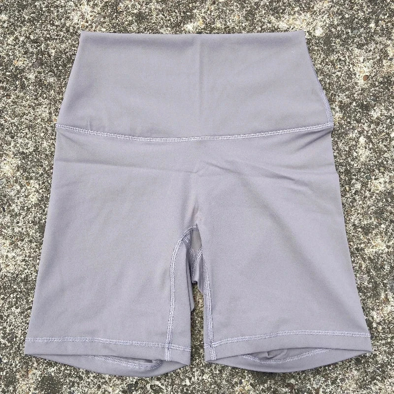 High Waist Seamless Yoga Shorts with Pocket