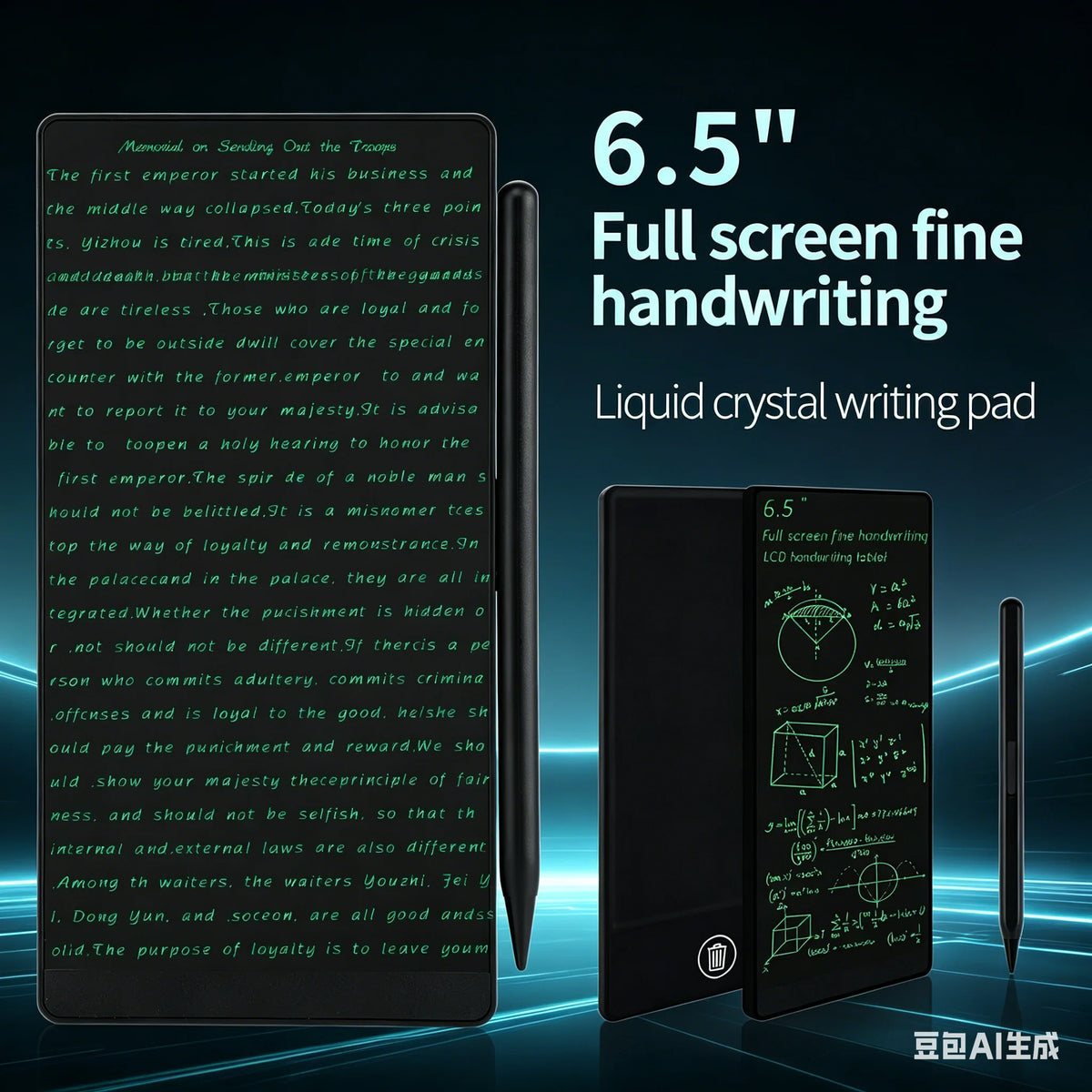 6.5 Inch LCD Electronic Writing Tablet Superfine Handwriting Full Screen Drawing Board Educational Notepad for Kids