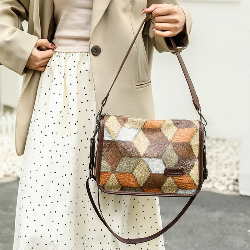 High quality PU Shoulder Handbag Purseshigh-capacity Big Shoulder Crossbody Bags New Designer Messenger Sac Casual Tote Bags Sac