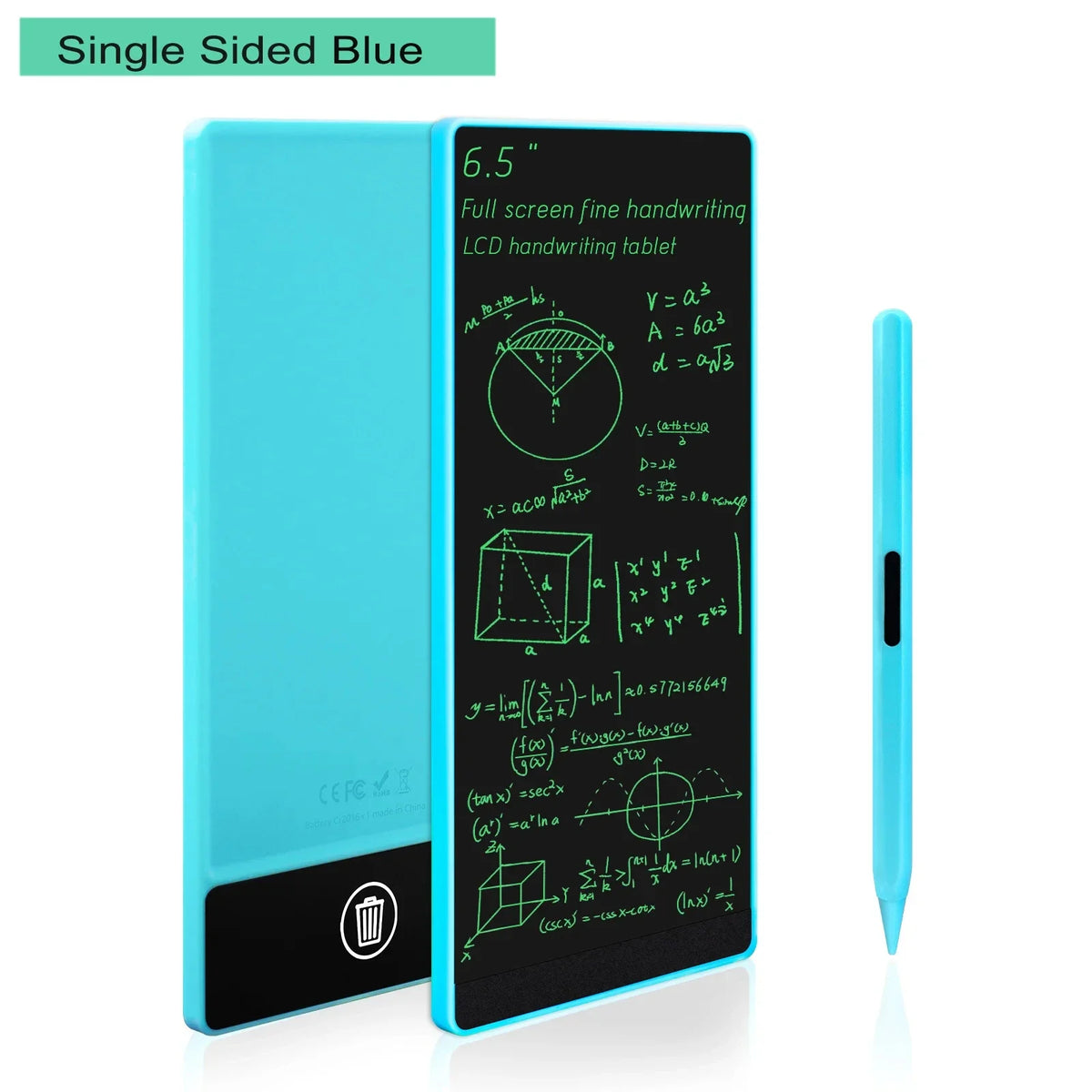 6.5 Inch LCD Electronic Writing Tablet Superfine Handwriting Full Screen Drawing Board Educational Notepad for Kids