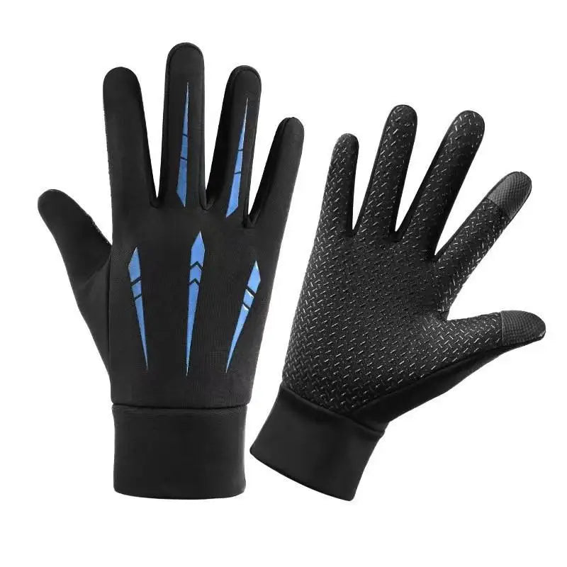 Warm Gloves For Men Motorcycle Winter Windproof Gloves Water-Repellent Cycling Takeaway Touch Screen Fishing Non-slip Gloves