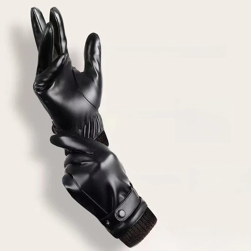 Winter Thermal Riding Gloves - Touchscreen Windproof Waterproof for Motorcycle Cycling Men Women Suitable Cold Weather