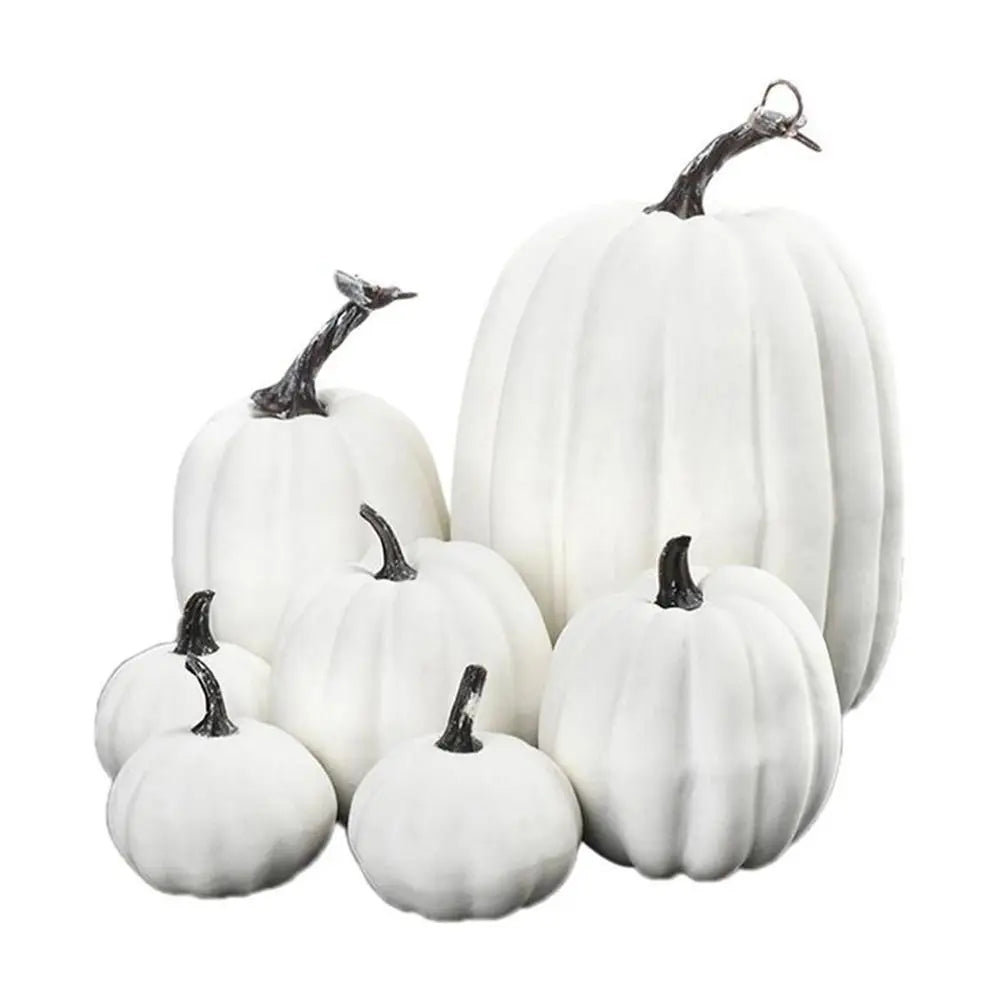 Wedding 7PCS Home Thanksgiving DIY Craft Fake Vegetable Simulation Pumpkin Model Halloween Decoration Artificial Pumpkin
