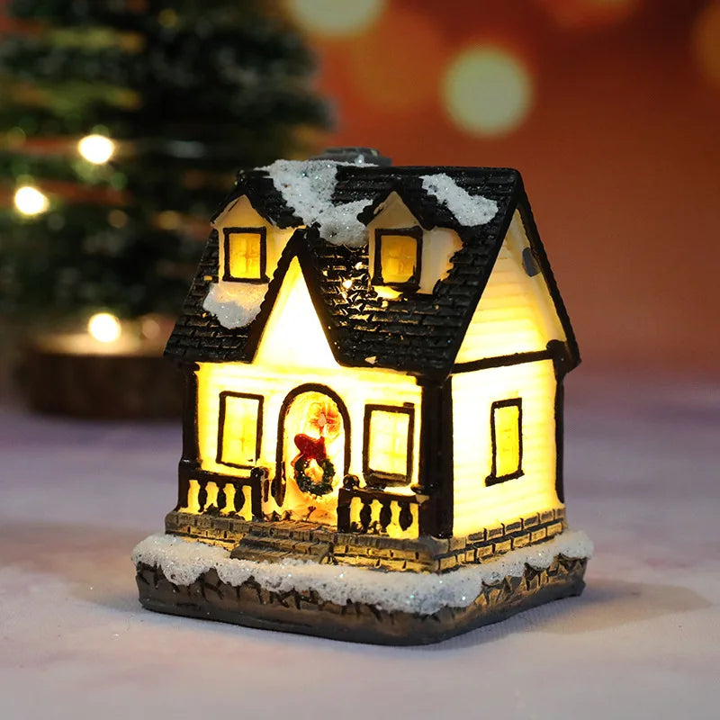 Christmas House Light Decorations For Home Ornaments Kids Xmas Gift New Year 2025 Navidad Decor Bedroom Night Light With Battery