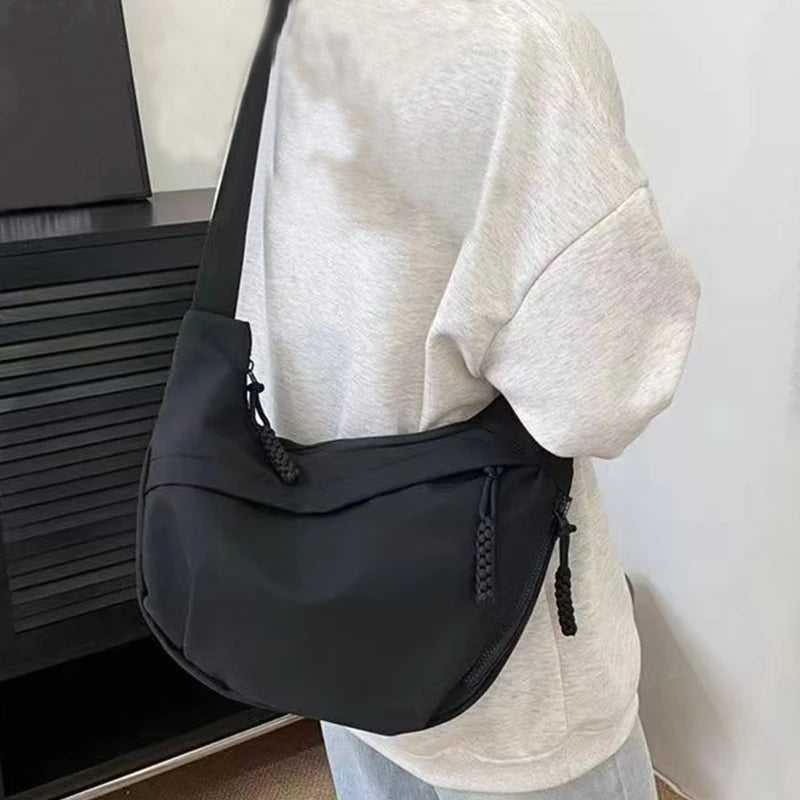 Casual Women's Nylon Crossbody Bag, Large Capacity Hobo Shoulder Purse