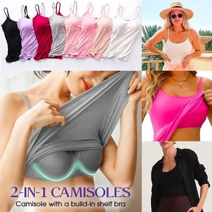Camisole with Built-In Padded Bra
