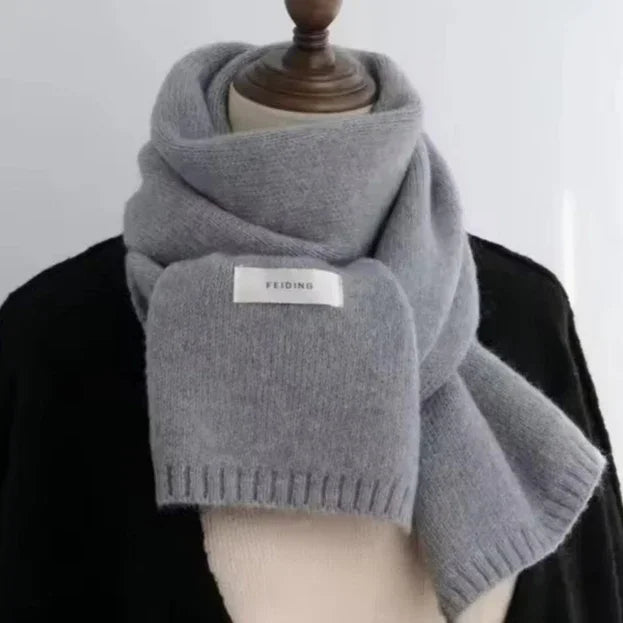 Winter Thermal Knitted Scarf Unisex Solid Color Neck Shawl Wrap Warm Windproof Solid Color Women Men Fashion Motorcycle Scarfs