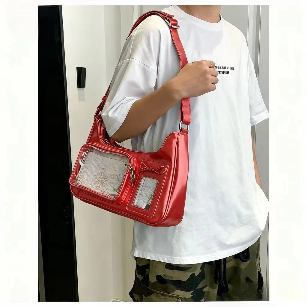 Y2k Harajuku Shoulder Bag Women Korean Transparent Ita Bag School