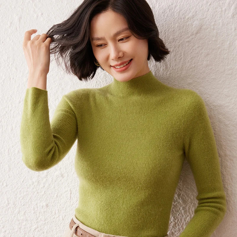 Pure Cashmere Turtleneck Sweater