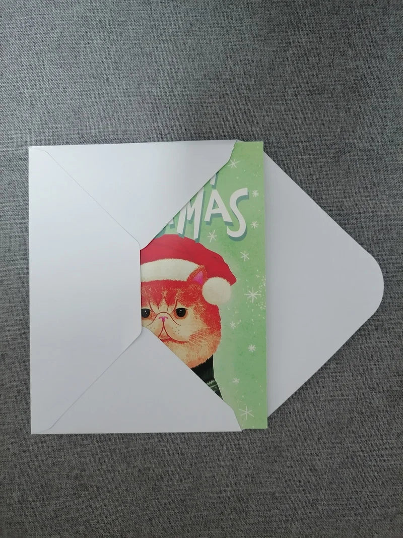 2026 New Endless Meowy Christmas Music Card with Glitter