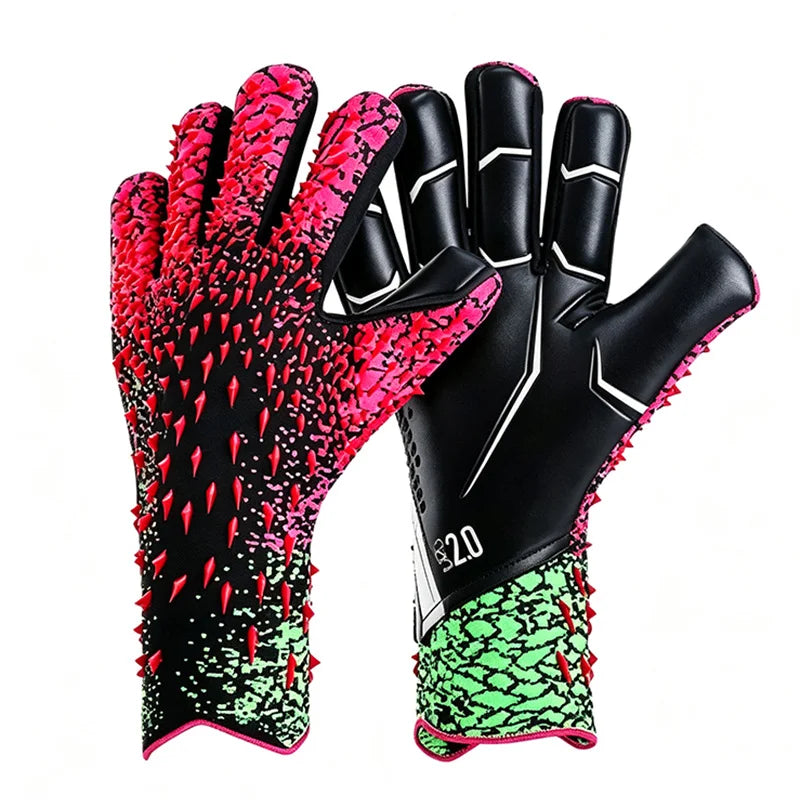 One Pair of Goalkeeper Gloves for Adults and Students, Latex Wear-Resistant and Anti-Slip, for Football Matches and Training