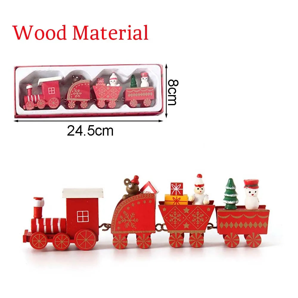 Christmas Wood Train,Merry Christmas Decorations For Home 2026,Christmas Ornament,New Year 2026 Gifts