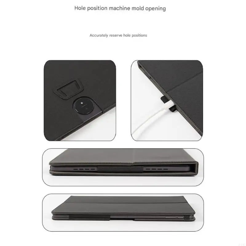 Tablets Case Folding Stand Protective Cover for Tab 12.2Inch Tablets with Builts In Hand Straps And Pencil Holder F19E