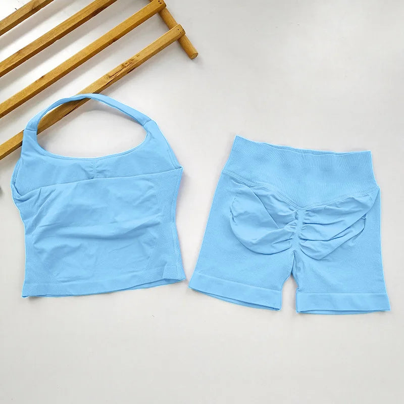 Open Back Longline Yoga Set, 2 Piece