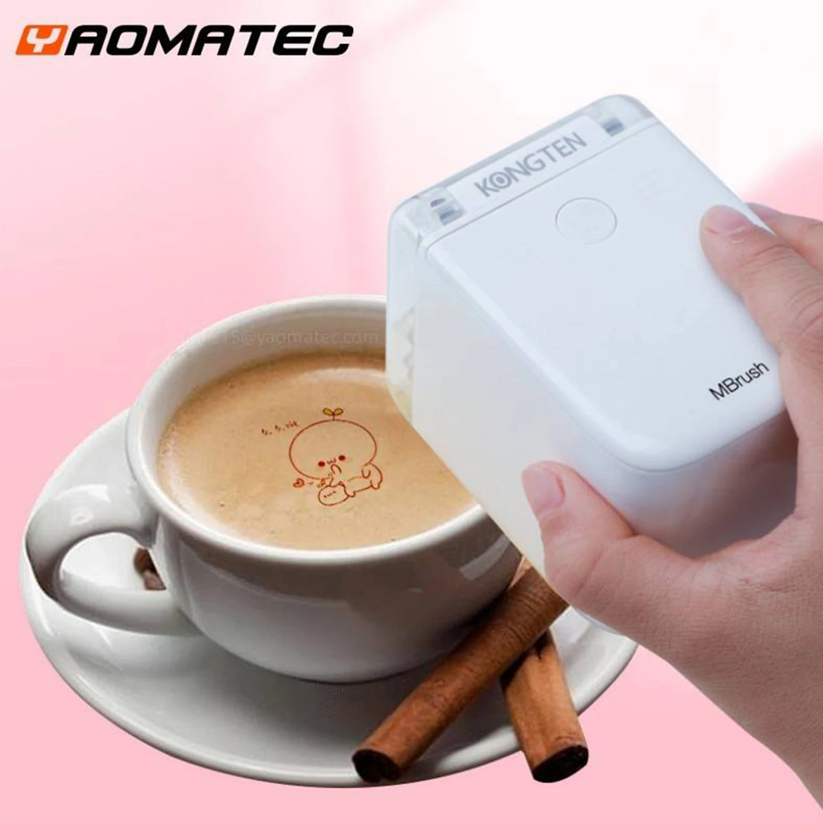 Mbrush PrintMini Handheld Color Printer Food Printer Portable Coffee Art Machine Teacher's Recommendation