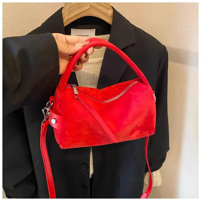 Luxury Designer Purses Fashionable Retro Mini PU Leather Shoulder Bags for Women Bucket Crossbody Bag 2026