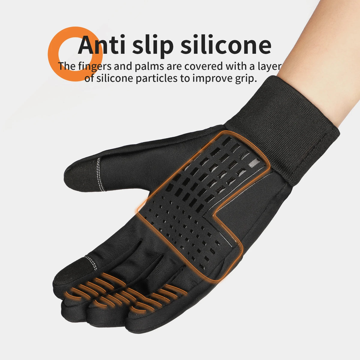 Winter Thermal Motorcycle Gloves Waterproof Windproof Touch Screen Anti-slip Full Finger Insulated Outdoor Scooter Riding Gloves