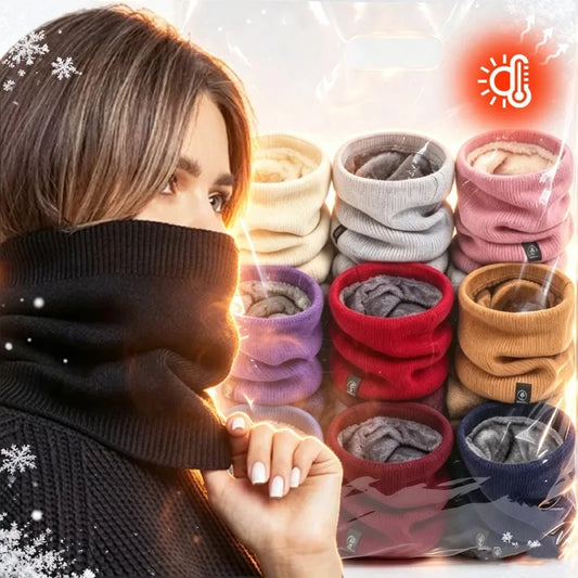Fashion Soft Knitted Neck Warmer Sports Scarf Women Men Face Cover Winter Skating Running Hiking Scarves Thick Cold-proof Collar