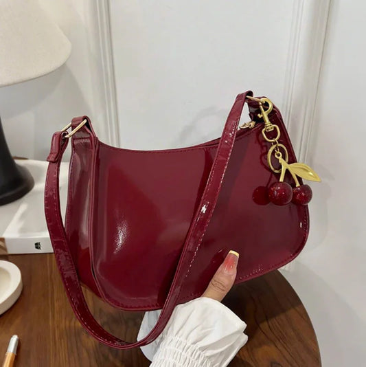 Vintage Retro Shoulder Bag for Women PU Leather Underarm Crossbody