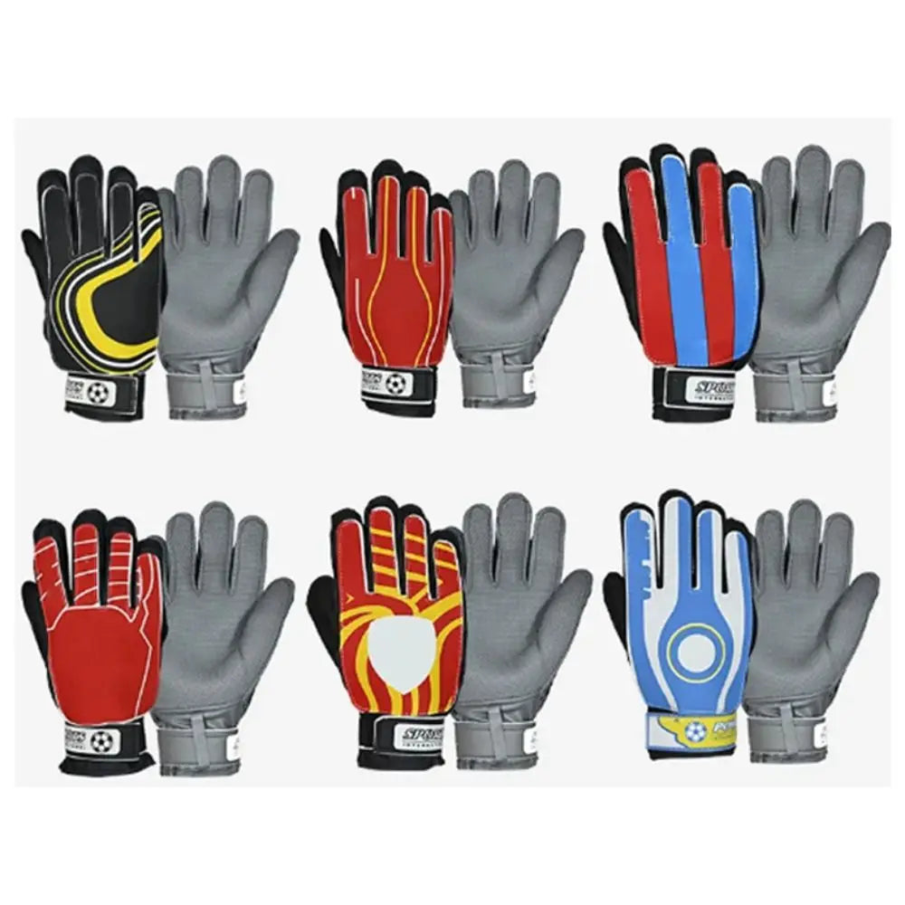New Professional Goalkeeper Gloves PU Non-slip Football Soccer Goalie Gloves Team Logo Child Kids Thicken Latex Glove